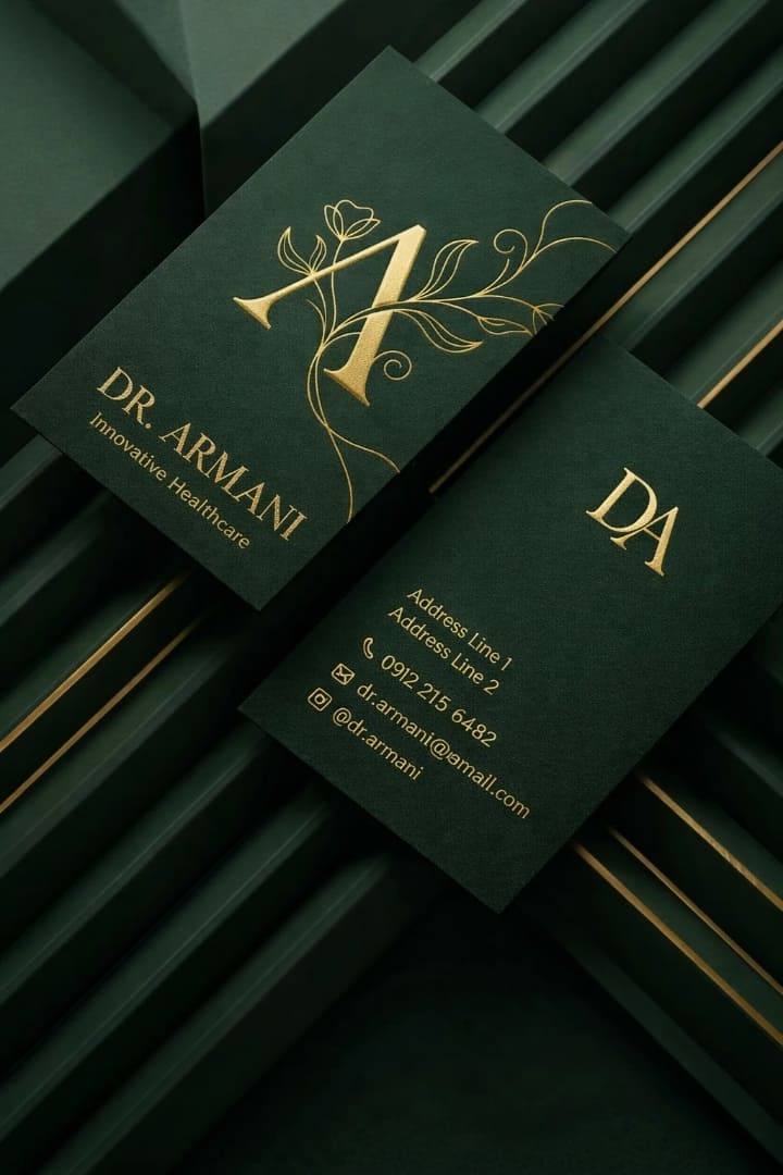 طراحی کارت ویزیت پروژه یک